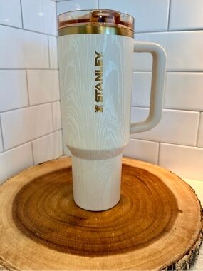 Limited Edition 40 oz Stanley Quencher Protour Tumbler with flip top lid - Birch